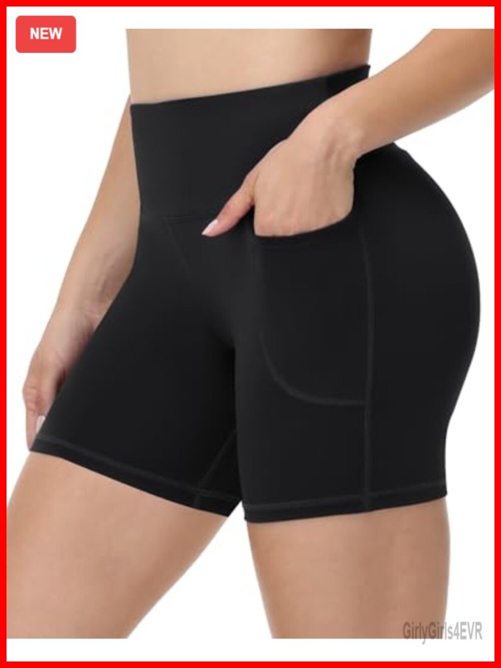Runhit Biker Shorts High Waisted Tummy Control Yoga Gym Spandex